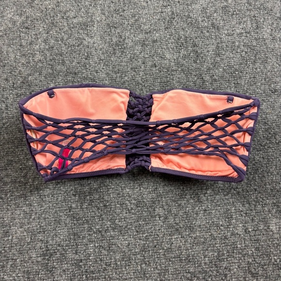 VICTORIA’S SECRET Women’s Purple Sexy Carova Crochet Bandeau Bikini Top - Medium - Picture 2 of 8